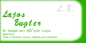 lajos bugler business card